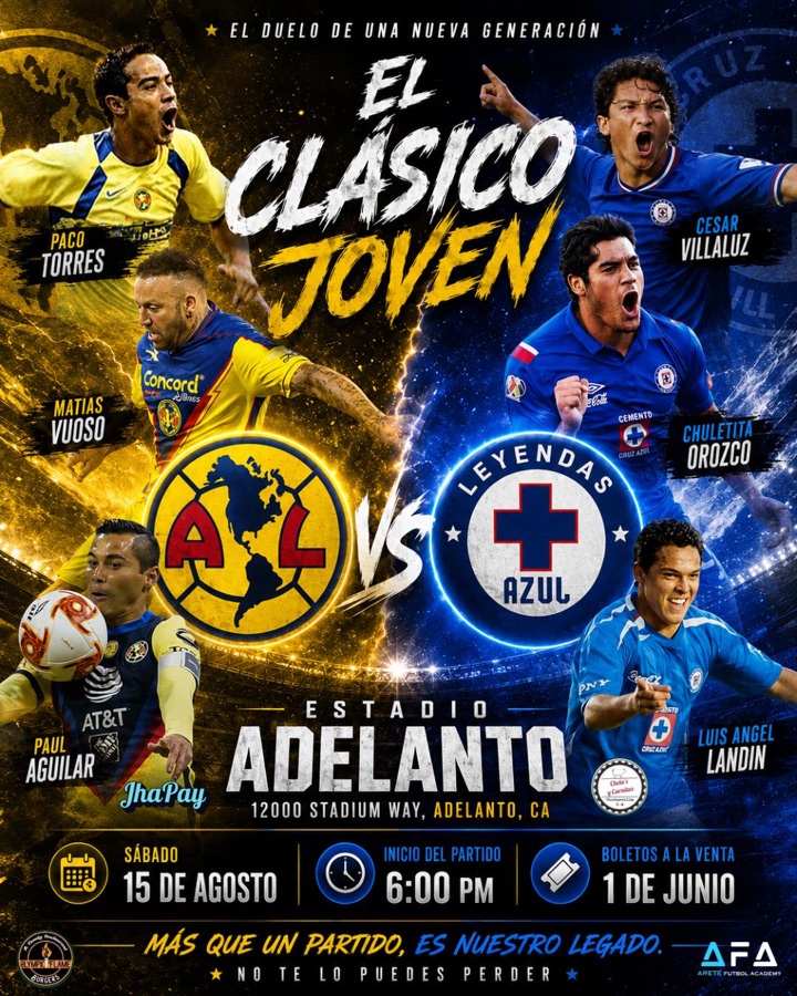 El Clásico Joven América vs Leyendas Cruz Azul